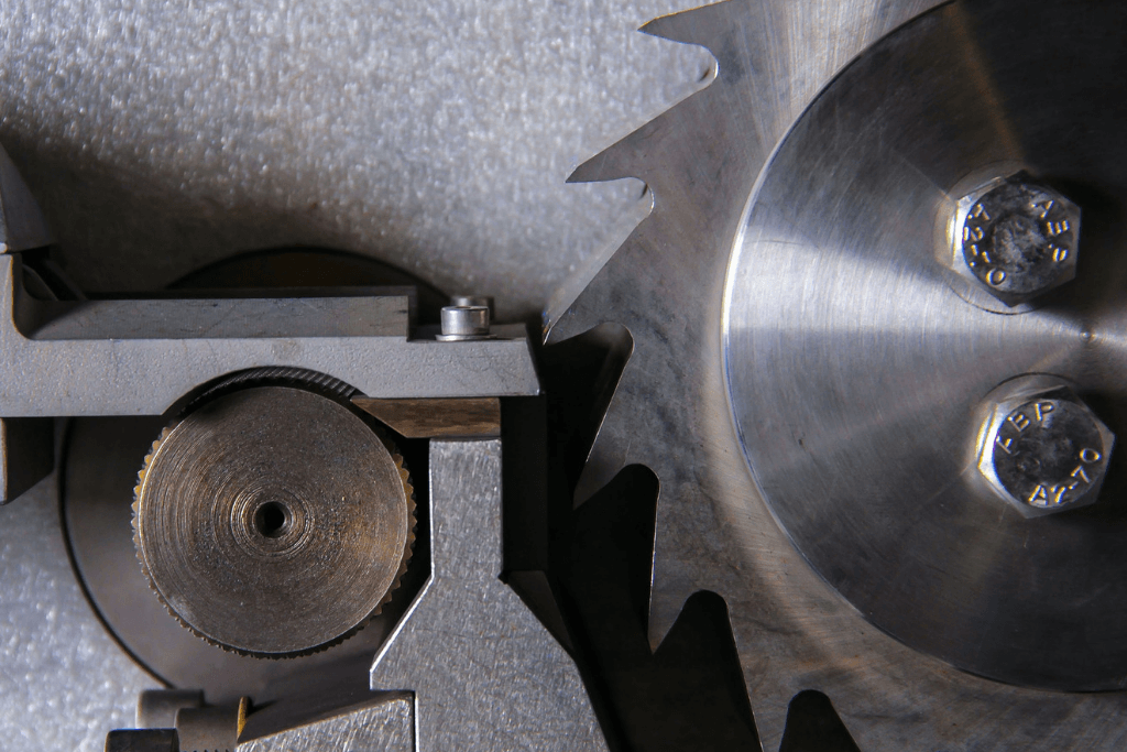 An industrial saw blade